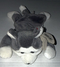 Ty Original Beanie Baby Nanook The Husky Dog Retired B.D. 11/21/1996 No Style