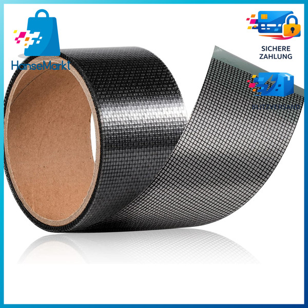 Fliegengitter Reparatur Set 5Cm X 5M Selbstklebend Insektenschutz Fenster TüR-image