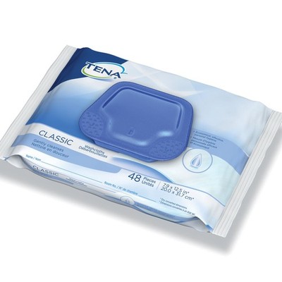 TENA Personal Cleansing Wipe 7-9/10 x 12.5'' 1 Pack 48 Wipes