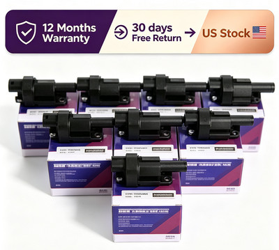 8Pack Genuine OEM Ignition Coils For Chevrolet GMC Cadillac BSC1512 D514A UF414