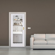 internal sliding white primed door shaker 1 light clear glass system kit