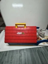 Vintage 1986 Pound Puppies Pup's Pad Tonka Dog House Carrying Case Bone & 3 Pets