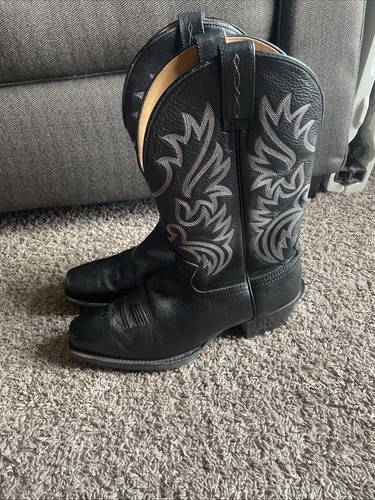 ARIAT schwarz Deertan Cowboy Western Stiefel Stil 10002296 (35705) Herren Größe 12 D - Bild 3 von 15