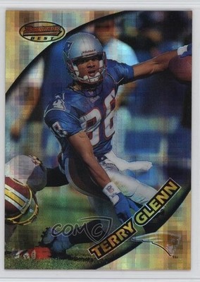 1997 Bowman's Best Atomic Refractor Terry Glenn #95 9mc