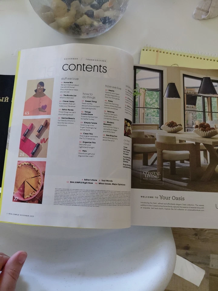 Real Simple Magazine November 2025 10 sides with main dish energy + More - Image 4 of 4