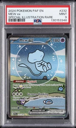 2024 POKEMON PAF EN-PALDEAN FATES SPECIAL ILLUSTRATION RARE #232 MEW EX PSA 9