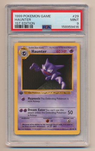 Haunter (1st Edition) graded PSA 9 for sale on eBay