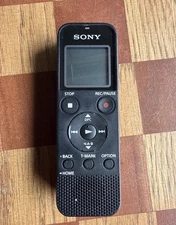 Sony ICD-PX370 Black Portable Digital Voice IC Recorder Used - TESTED! -