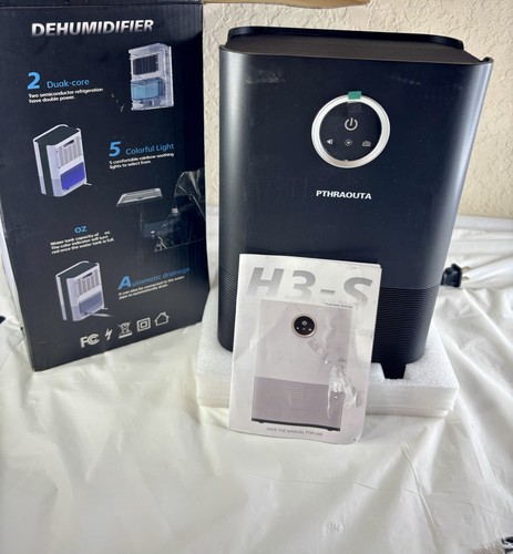 Mini deshumidificador H3-S, sótano, casa rodante, tanque de agua de 33,8 oz negro - Imagen 3 de 5