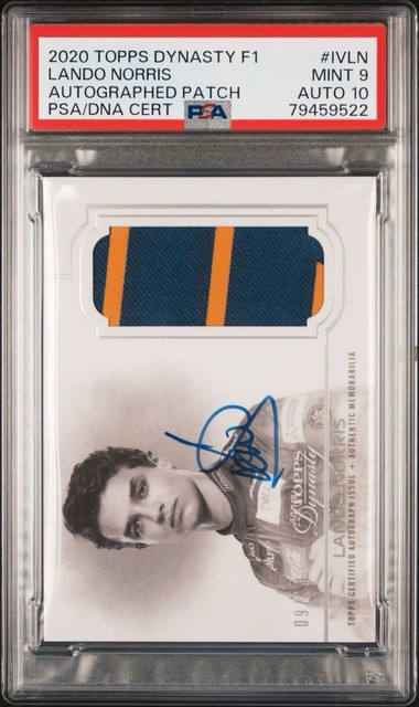 Lando Norris 2020 Topps Dynasty Formula 1 Autograph Patch