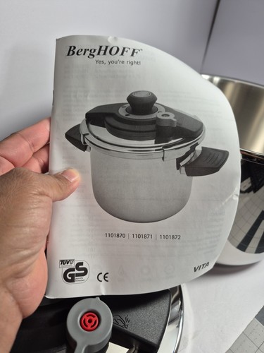 Pentola a pressione BergHOFF Vita 6,3 Qt in acciaio inox 18/10 - Foto 4 di 4