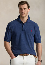 NWT Polo Ralph Lauren Men's Mesh Cotton Polo Shirt Classic Fit Dusty Navy XL