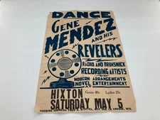 Vintage Radio Brunswick Broadcast Advertising Poster Hixton La Crosse Wisconsin