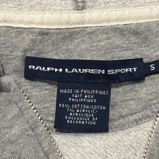 Ralph Lauren Sport Gray WS Hooded, Zip Sweatshirt, Fuchsia Polo