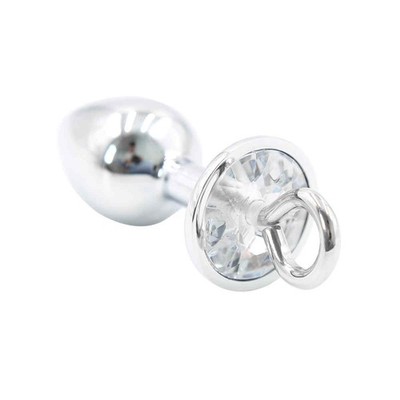 Kiotos Steel Anal Plug mit Kette Chain Leash Analplug Buttplug Leine  Aluminium