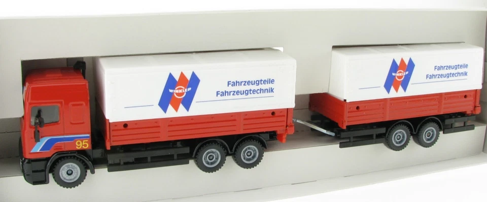 SIKU 3515 DAF LKW mit Tandem Anhänger WINKLER Werbemodell 1:55 in OVP Truck - Bild 2 von 4
