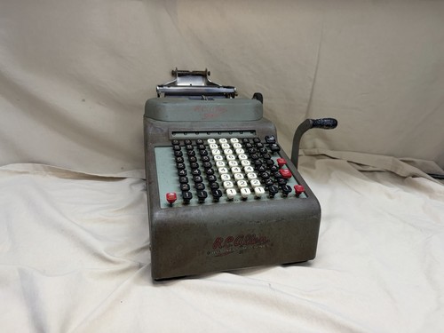 Vintage RC allen Business Machines Adding Machine Green | eBay