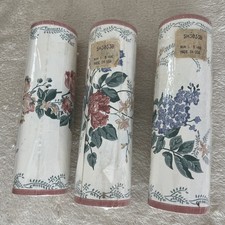 Vtg Wallpaper Border Floral Bows Cottagecore ...