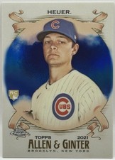 2021 Topps Allen & Ginter Chrome - Codi Heuer #290 Blue Refractor /150 (RC)