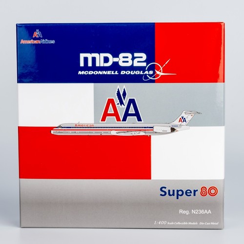 NG Model 1:400 American Airlines MCDONNELL MD-82 Diecast Aircraft Model N236AA - Picture 8 of 9