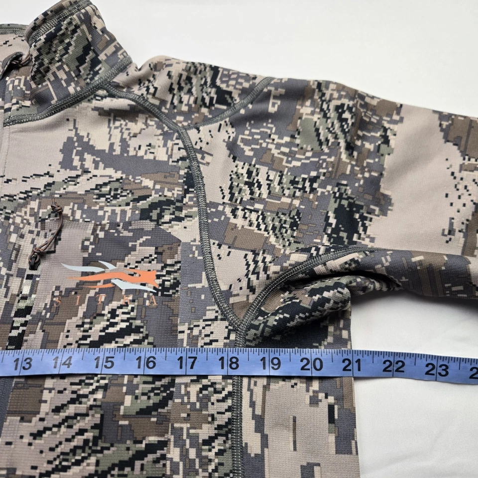 Mens SITKA Core Midweight Zip T - Polygiene 1/4 Zip - Large - Image 4 of 4