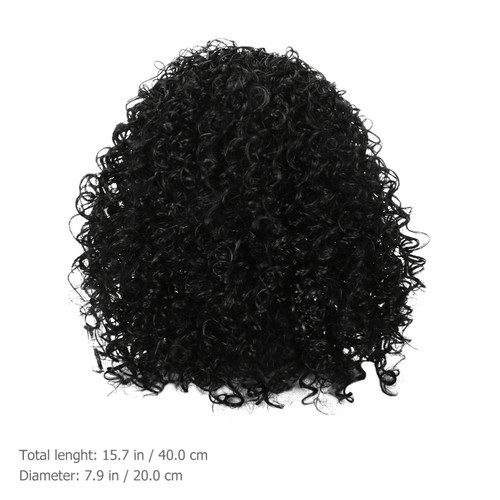 16 Inch Fashionable Human Hair Headband Wig Curly Hair for Party - Picture 10 of 10