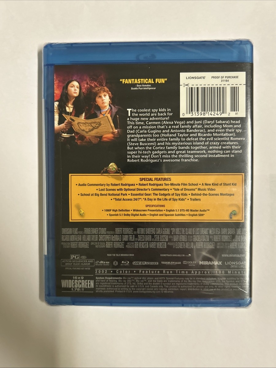 Spy Kids 2: Island of Lost Dreams (Blu-ray Disc) for sale online