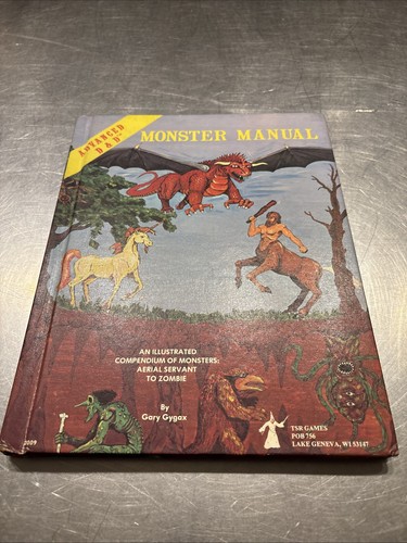 Vintage Advanced Dungeon and Dragons Monster Manual Hardcover 4th Ed. Ex 1979 - Picture 2 of 7