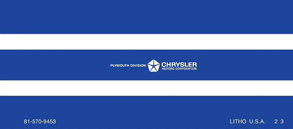 Plymouth Barracuda 1969 manual del propietario Foto 2 de 4