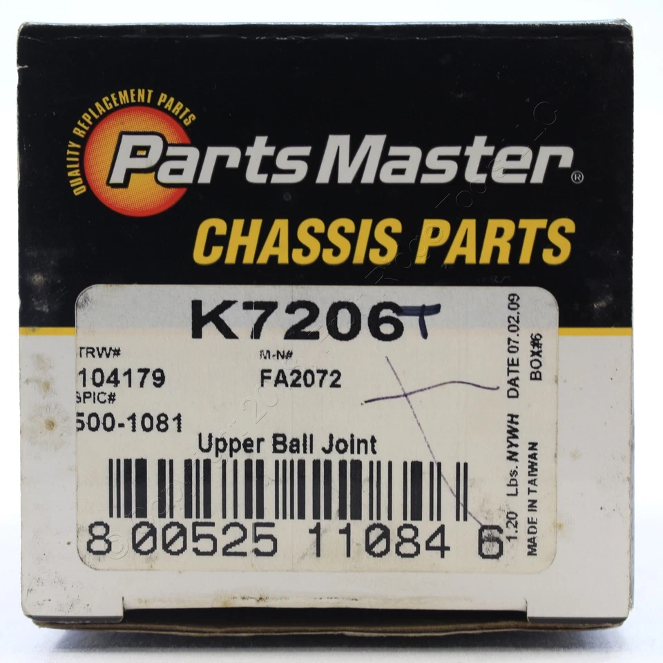 Parts Master Chasis Suspensión Rótula Superior Delantera K7206T para 94-99 Ram 1500 Foto 4 de 4