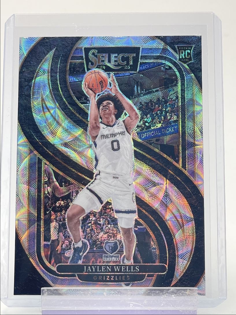 JAYLEN WELLS 2024-25 SELECT PREMIER LEVEL ROOKIE SCOPE PRIZM RC Q4244