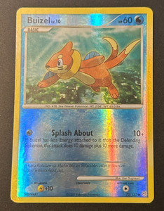 Buizel Diamond & Pearl Pokemon Card Reverse Holo LP - 72/130