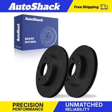 Front Drilled Slotted Brake Rotors Pair for Honda Civic Acura ILX 1.8L