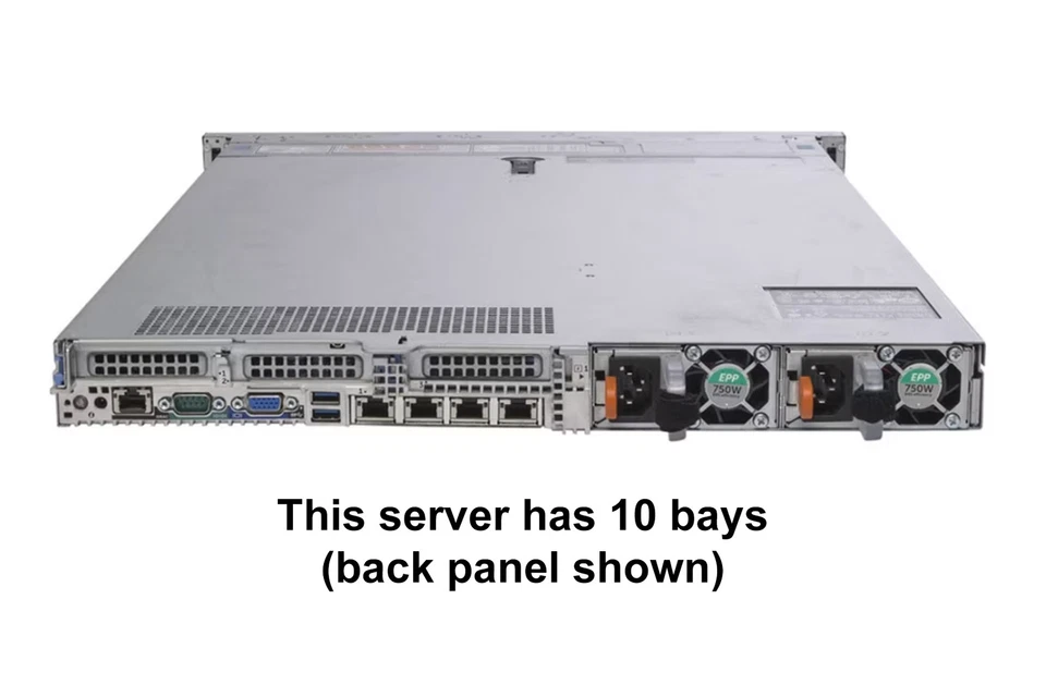 Dell PowerEdge R640 Server 2x Gold 6132 = 28 Cores H730P 128GB RAM 2x 1TB SSD - Image 4 of 4