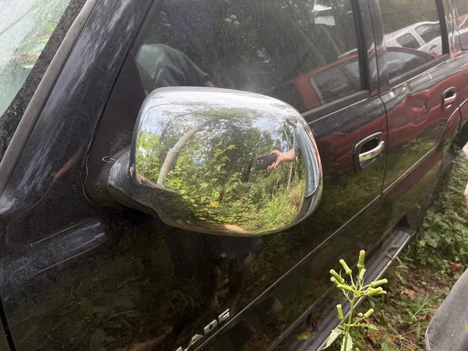 Para 02 03 04 05 06 Cadillac Escalade 2 CUBIERTAS DE ESPEJO RETROVISOR COMPLETO CROMADAS Par de espejos retrovisores Foto 2 de 4