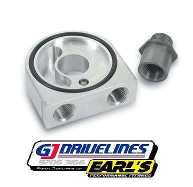 EARLS BILLET FORD BA XR6 TURBO OIL FILTER SANDWICH PLATE FPV OIL COOLER 510ERL