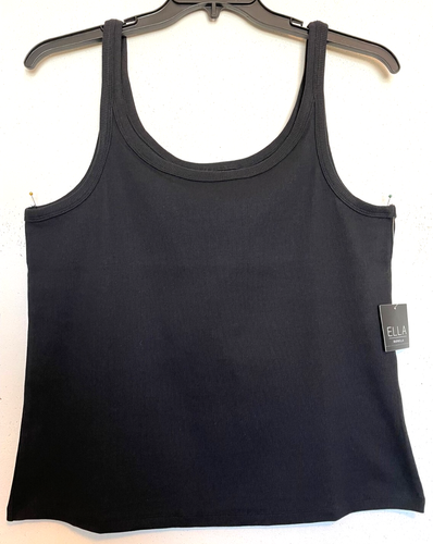 Rafaella Ella Size 1X Black sleeveless tank, Perfect to layer NWT - Picture 3 of 5