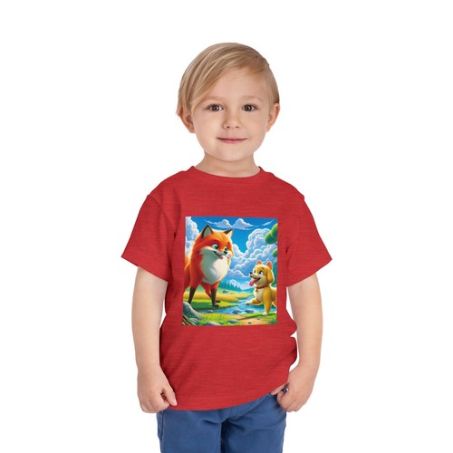Adorable Fox Family Toddler Tee, Cute Kids Clothing, Short Sleeve T-Shirt, - Picture 28 of 28