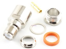 UHF Female Coax Connector Clamp LMR-600 Series Coax - USA Ham Radio Seller