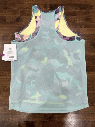 NEW Athleta Girl XXL/16 Camisole Perfect Pair Tank Vivid Stroke Multi Racerback - Picture 4 of 8