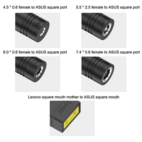 200W Laptop Power Adapter DC Female To Asus Square Adapter For ROG 16 14 Air - Zdjęcie 10 z 22