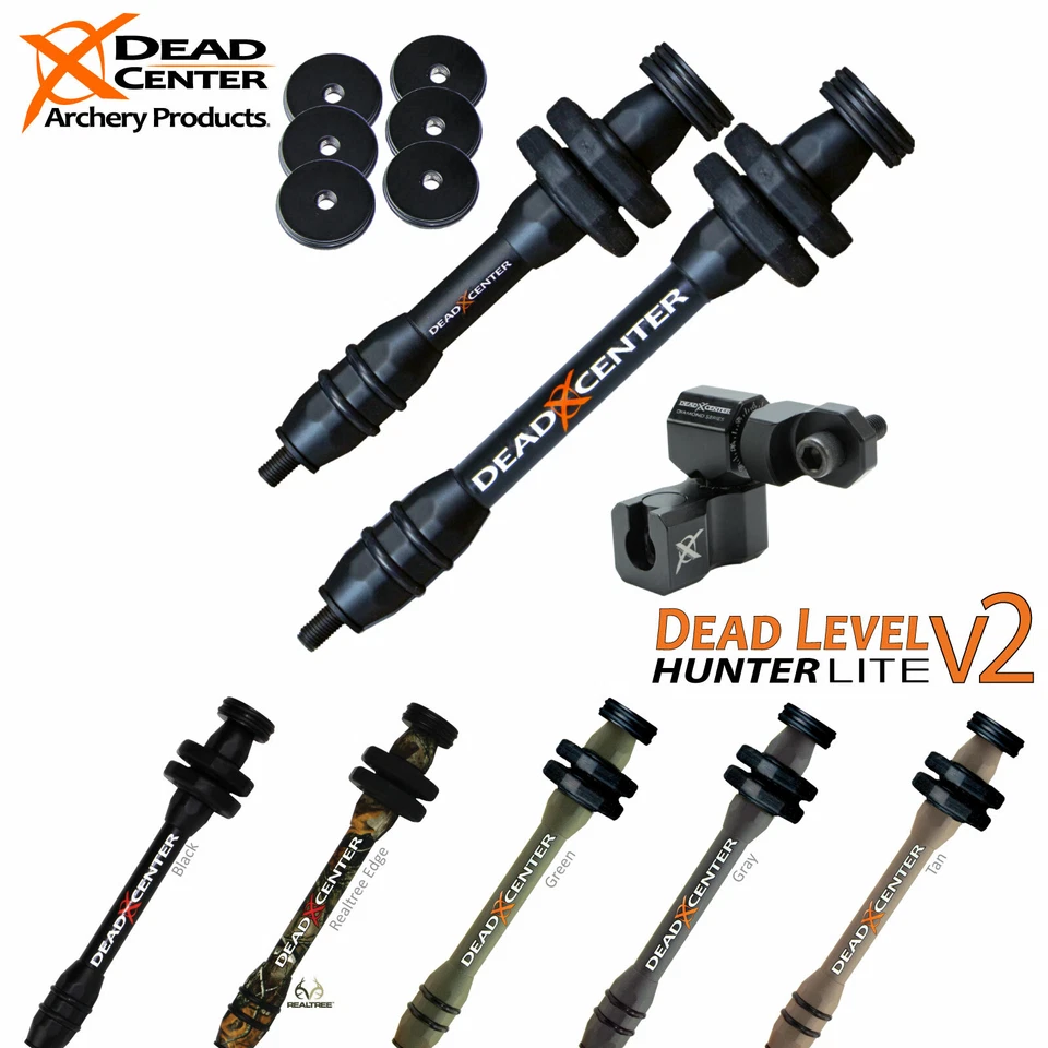 Dead Center Archery Products Dead Level Hunter V2 Carbon Stabilizer LITE Kit
