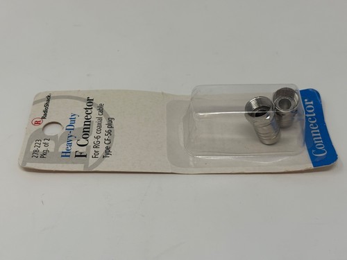 RADIO SHACK Heavy Duty F Connectors - Set of 2 for RG-6 - # 278-223 - Picture 3 of 7