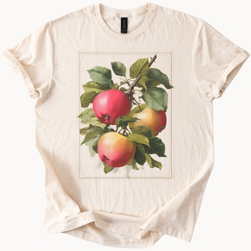 Apple Branch Tee Fruit Graphic Shirt Orchard Top