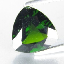 3.84Cts Stunning Natural Green Chrome Diopside 10.5mm Trillion Cut Gemstone--VDO
