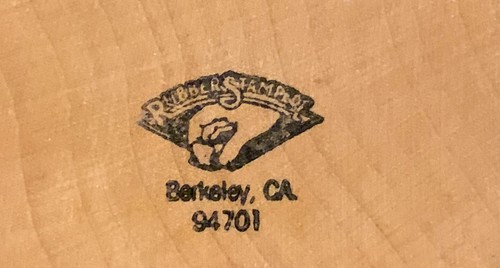 Vintage Rubber Stampede Teddy Bear And Sign Rubber Stamp - Bild 3 von 3