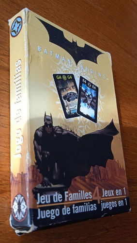 Jeu de familles BATMAN BEGINS 4 jeux en 1 - Jeu de cartes Carta Mundi - Photo 9/9