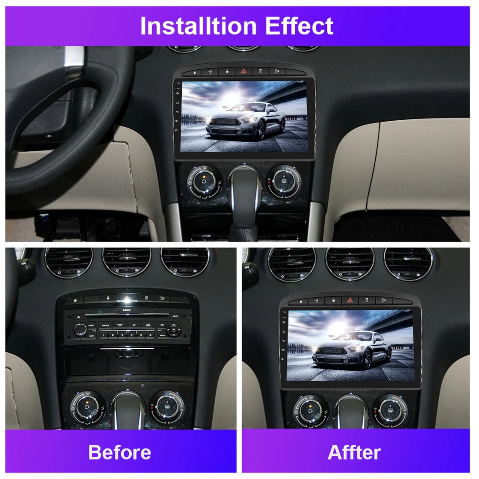 Für Peugeot 308 408 RCZ 2007-2015 9 Zoll Android 15 Autoradio 64GB GPS Navi WiFi - Bild 2 von 4