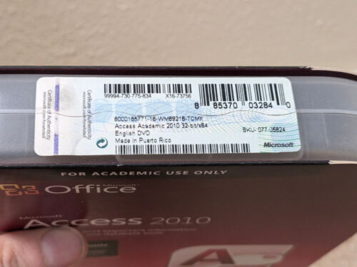 Microsoft Office Access 2010 Computer Software DVD Windows Bit Academic - Picture 3 of 5