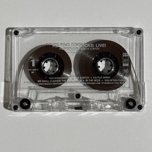 Revolting Cocks You Goddamned Son of a Bitch Cassette Tape Rare Clear 1993 VG/EX - Picture 3 of 5